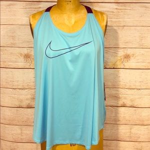 Nike Blue Racerback Athletic Tank Top 3X 3XL NWT